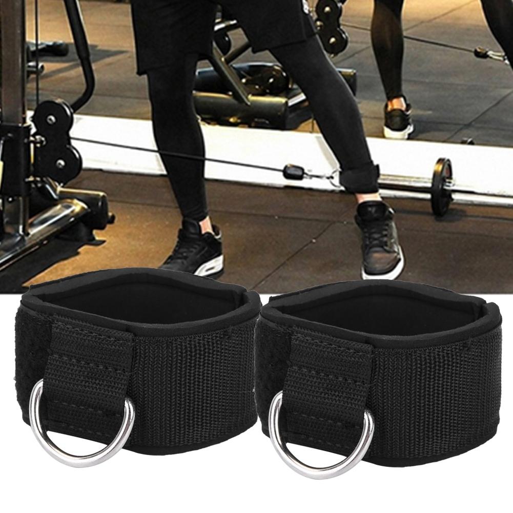 1 Pair Fitness Ankle Straps d ring Ankle Cuffs for Gym Training