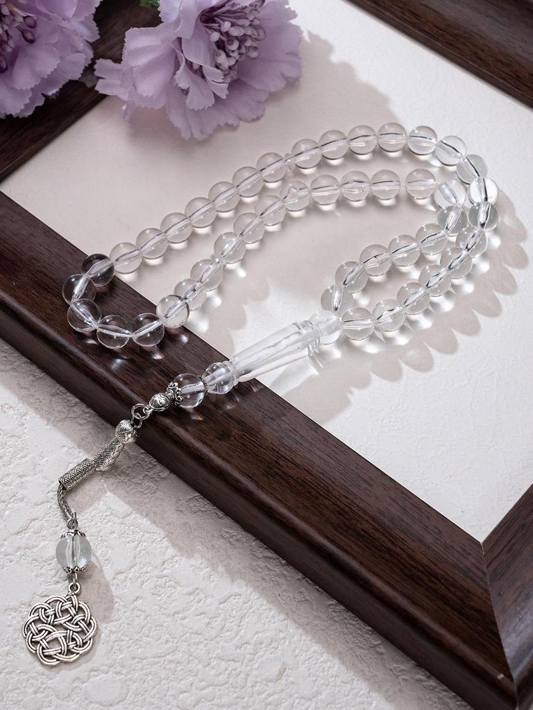 Amber Handheld Muslim Prayer Beads - Arabic Zikr Rosary