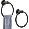 Bathroom Towel Ring, Brushed Nickel, Brushed Nickel Towel Ring, Brushed Nickel Towel Rack, 1 Piece (black)