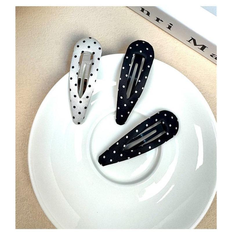 Korean Dot Plush Side Hair Clips Elegant Bangs Barrettes Women Pair Hair Accessories