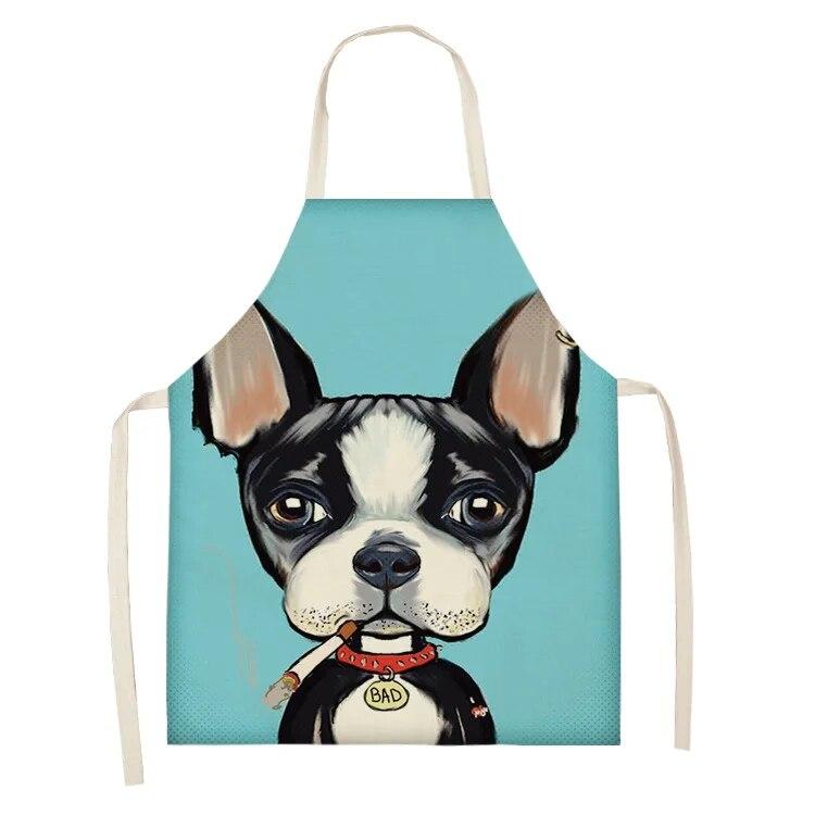 Household Kitchen Apron Nordic Polyester Animal Series Apron Polyester Overalls Adult Apron Polyester Material Apron