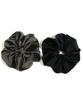 Kobe Vingtaine VINGTAINE Velour Voluminous and Black Scrunchie, Oversized, Big, Gorgeous, Trendy, Ponytail, HS-144-BK -
