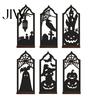 Gothic Tea Light Stand Halloween Candle Holder, Hollow Silhouette Holder for Lights, Dark Aesthetic Home Decor Style Pumpkin Ghost Cat Bat Tabletop