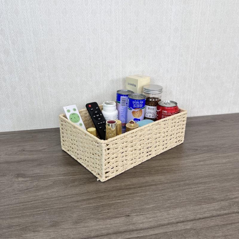 Geflochtener Gitter-Aufbewahrungskorb-Organizer für Snacks, Spielzeug und Kleinkram
