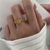 Chic Personalized Titanium Steel Portrait Ring for Women - Retro, Trendy, European & American Style Index Finger Accessory