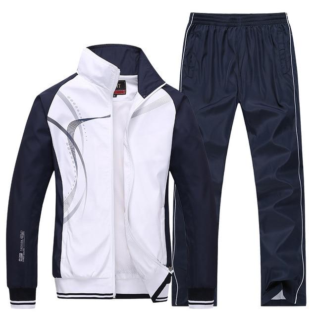 Ensemble de Vêtements de Sport pour Homme Printemps Automne Survêtement Ensembles Deux Pièces pour Homme