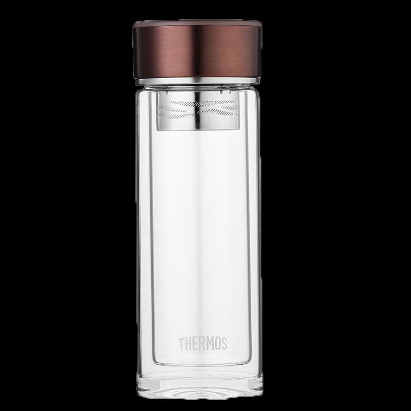 Thermos Double Wall Glass Tea Infuser Bottle