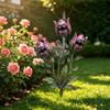 2D Sunflowers Garden Stake Retro Flat Metal Plant Decoration Carnivorous Flower Yard Art