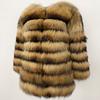 OFTBUY 2024 Winter Jacket Women Natural Real Fox Raccoon Fur Coat Thick Warm Outerwear Streetwear Brand three quarter sleeve