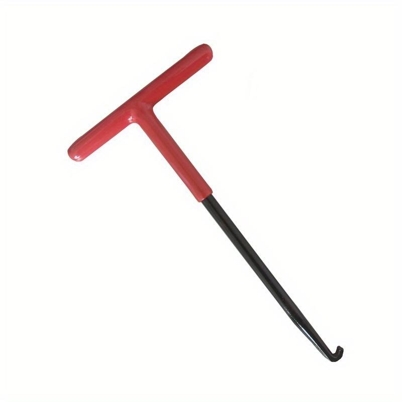 1pc Exhaust Spring Puller Tool Snowmobile ATV Motorcycle Muffler Exhaust Stand Removal Tool T-Handle Type with Rubber Coating.