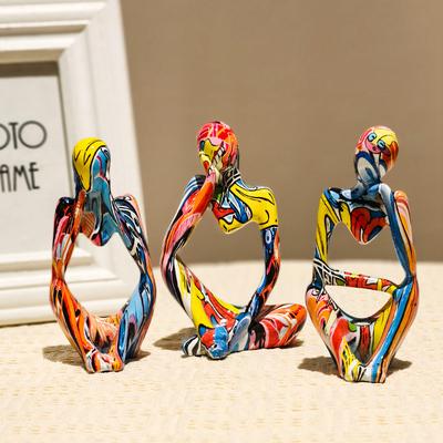 Water Transfer Abstract Figure Sculpture Home Decor for Bedroom, Living Room, Study, and Entrance Hall Decoration