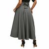 Elegantes Stretch High Waist Vintage Skaterrockkleid mit ausgestellten Falten