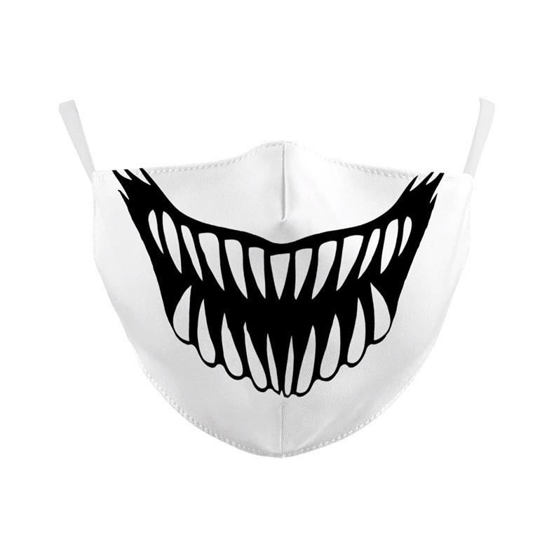 Funny Digital Print Cotton Face Mask Fashion Creative Dustproof Reusable Daily Protective Face Cover
