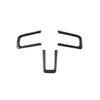 Fit For Ford Mustang 2015- Carbon Fiber Steering Wheel Cover Panel Trim 3PCS