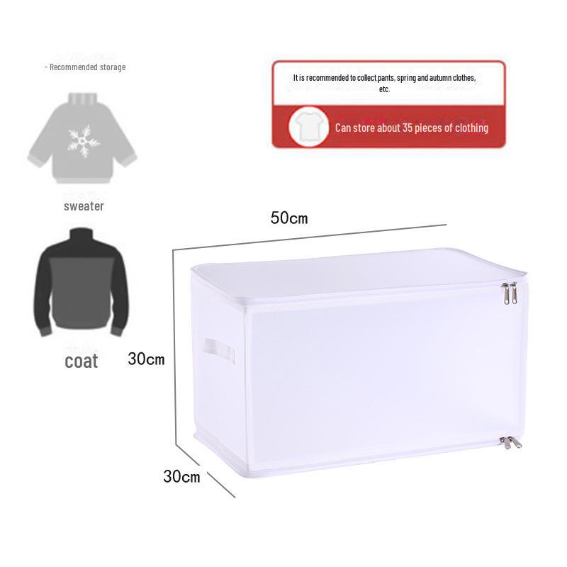 Durable Transparent Foldable Storage Box for Cosmetics, Books, Toys, Clothing