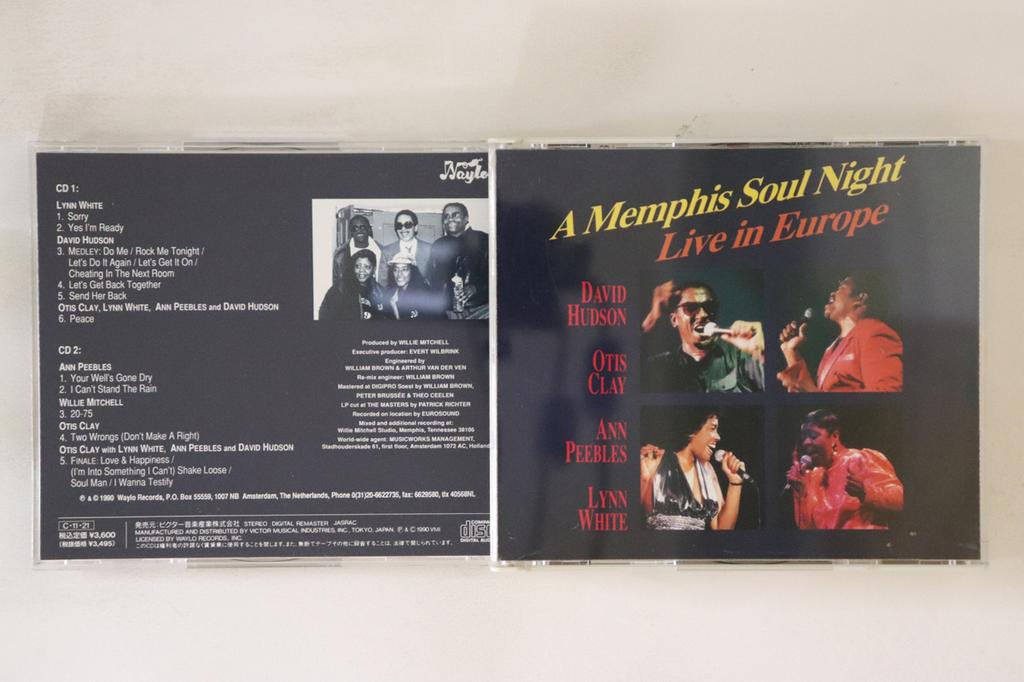 CD VARIOUS - A Memphis Soul Night - Live In Euro VICP4002324 Waylo 1990 Japan Soul/Funk Used