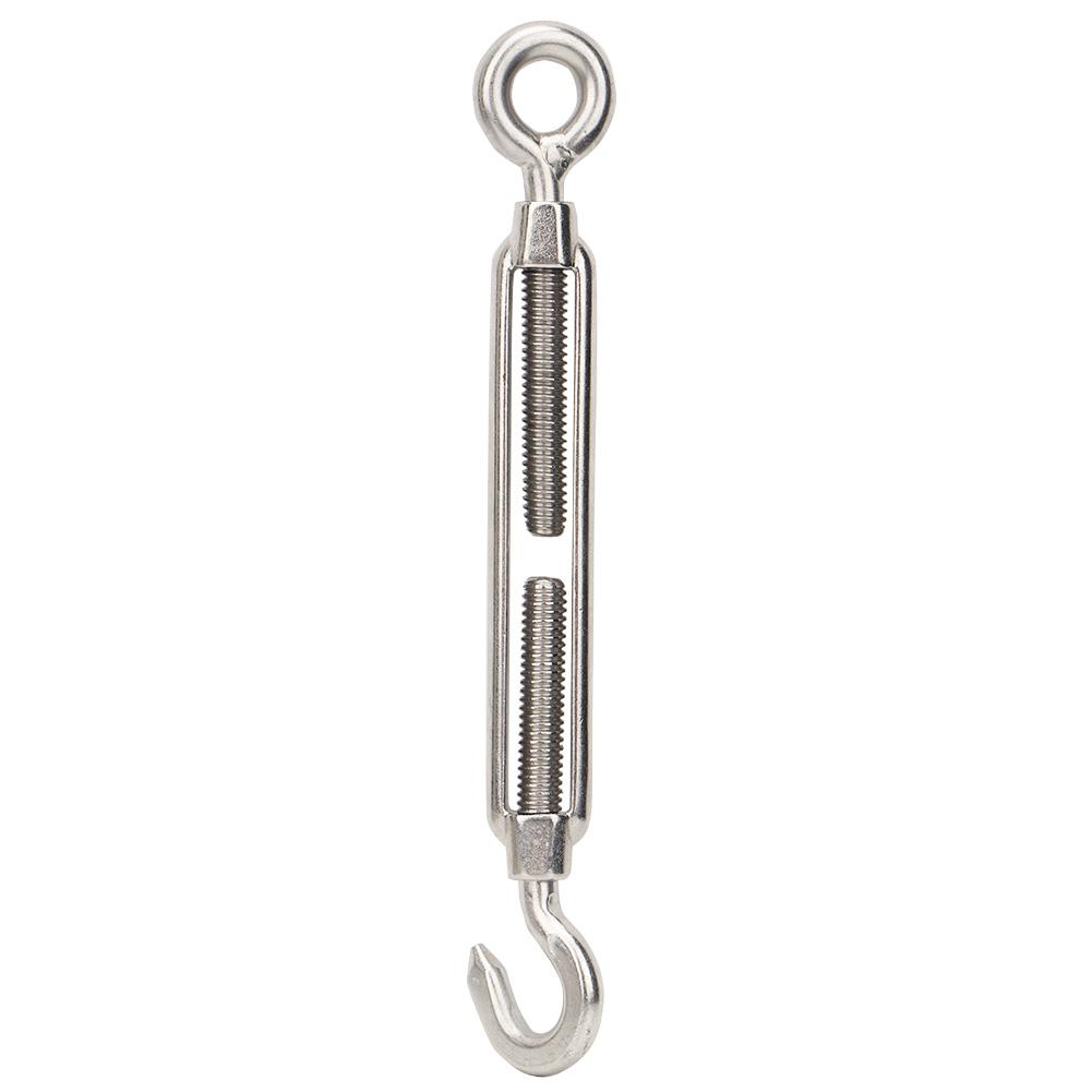 1 Pcs M10 Stainless Steel Adjust Chain Rigging Hook & Eye Turnbuckle