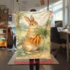 1PC Rabbit Carrots Blanket Soft Comfortable All Seasons Suitable Sofa Office Travel Home Perfect Gift