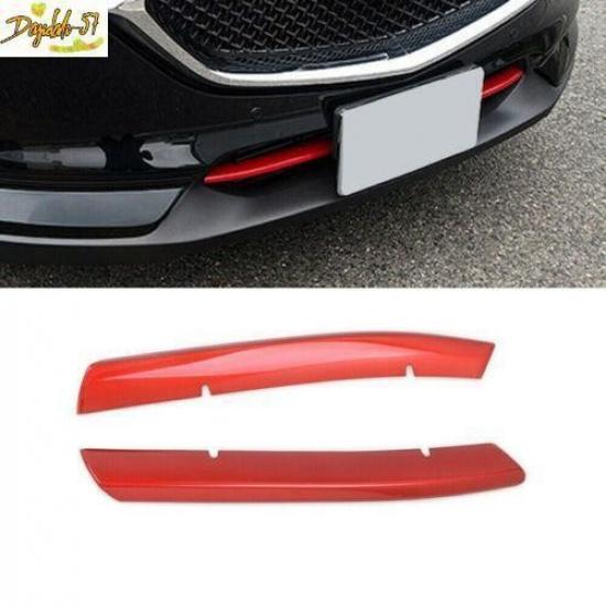 For Mazda CX-5 2017- Red Front Bumper bottom Grill Cover Molding Decor