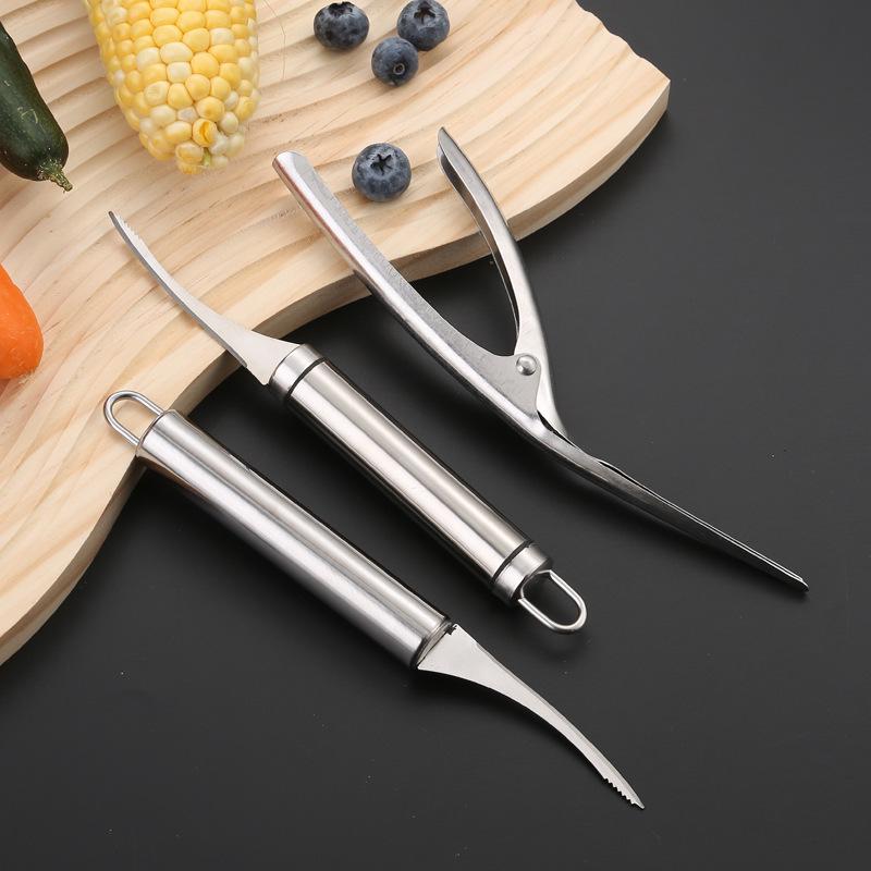430 Stainless Steel Shrimp Deveining and Peeling Knife for Seafood and Hot Pot Cooking