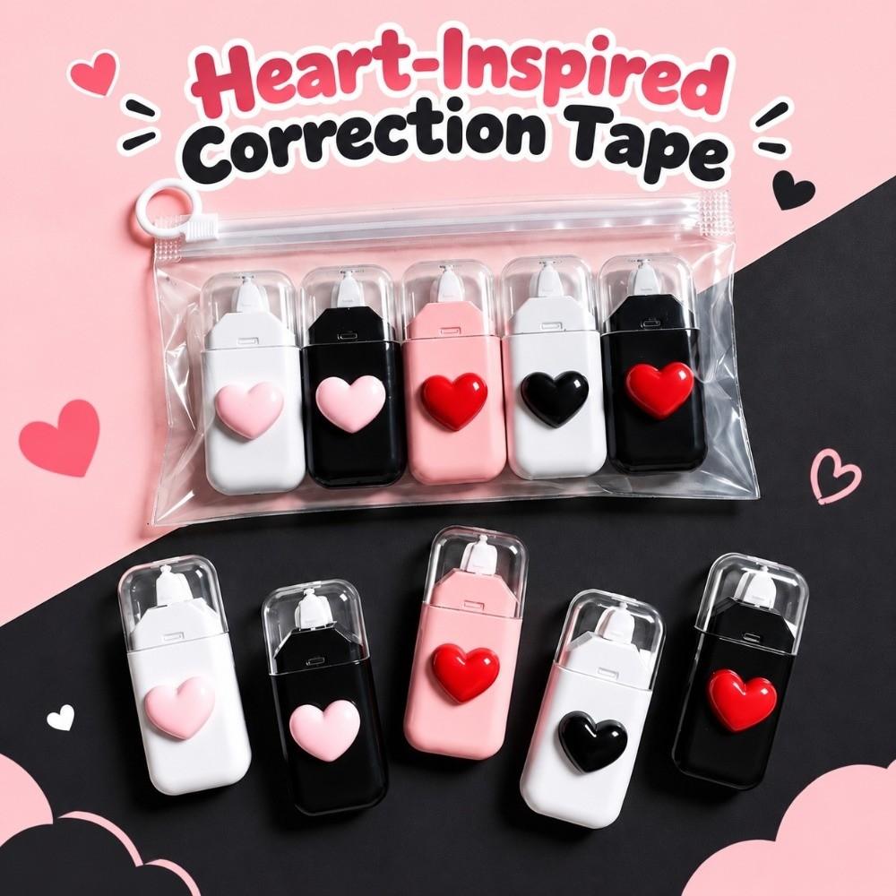5pcs Smooth Using Correction Roller Correction Tape Roller School Office Supplies