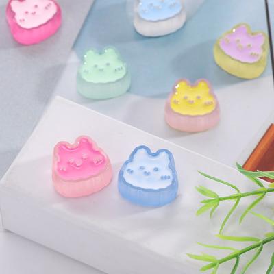 Jewelry Making Charm Cute Frosting Beads 5Pcs Jewelry Accessories for Necklace Bracelet Handcrafted Craft Making Candy Color DIY Enamel Cats