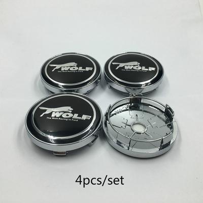 4 teile/satz 60mm Auto Rad Center Hub Caps Emblem Abzeichen Für Wolf Logo Auto Zubehör