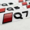 2026 Hot ABS 3D Black Red Car Rear Emblem Badge Sticker For qaz1 A3 A4 A5 A6 A7 A8 Q3 Q5 Q7 Q8 Trunk Logo Auto Styling Accessories