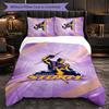 Melbourne Storm Pattern Microfiber 3Pcs Bedding Set Decor Duvet Cover Set For Bedroom Home Use