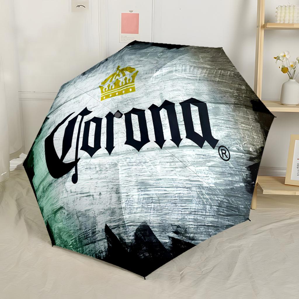 Etichetta Birra Hertog Jan Ombrello Automatico Portatile Compatto 8 Stecche Leggero Design Pieghevole Perfetto per Avventure all'Aperto Ombrello Pieghevole Compatto