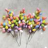 Easter Egg Tree Branch Colorful Painting Foam Egg Flower Fake Plant DIY Easter Decoration For Home Festival Party Table Supplies