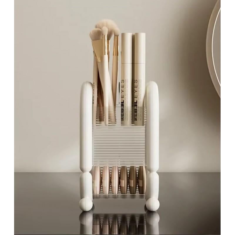 Cosmetic Brush Organizer Cream 20x12 Wow Accessories Container