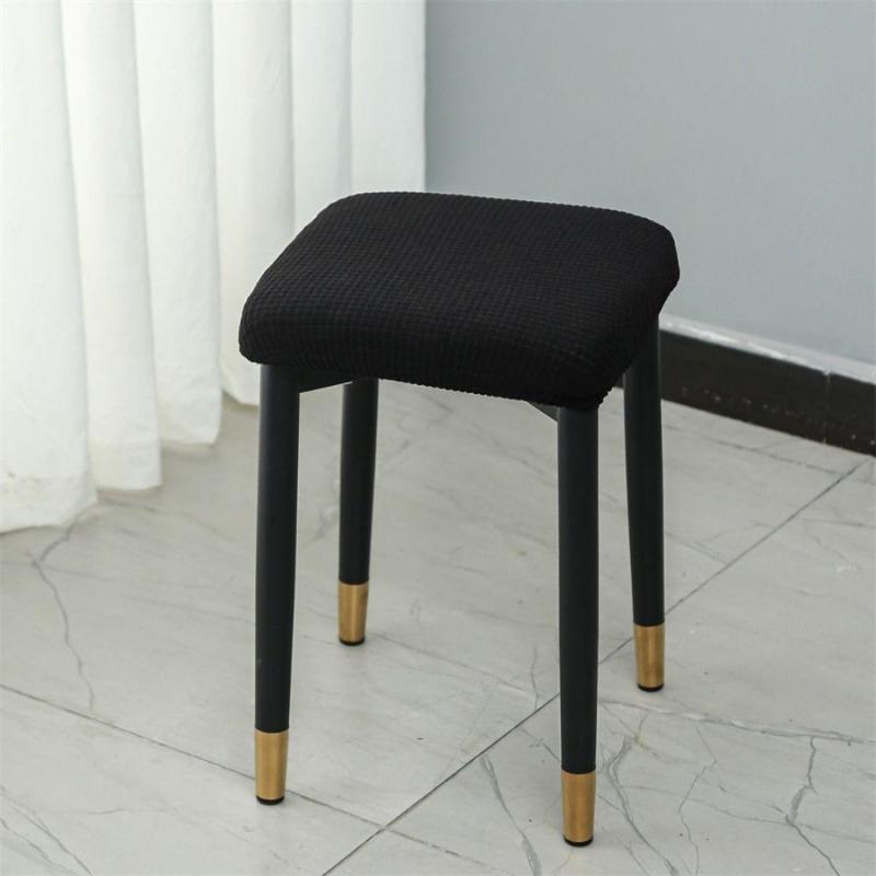 Plaid Square Seat Cover Thickened Chair Cover Small Stool Cover  Household