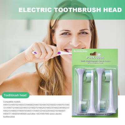 Schallzahnbürstenköpfe Weiche Borsten Zahnbürstenköpfe Kompatibler Zahnbürstenkopf für Philips HX6730 HX6511 HX9362