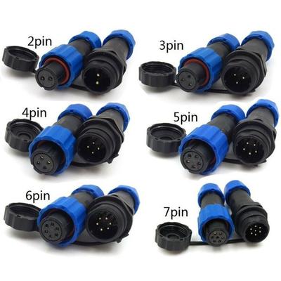 Professional IP68 Waterproof Aviation Connector SD13 Male Female Butt Joint