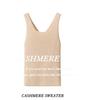 90g Pure Cashmere Reversible Women's Slim-fit V-neck Sleeveless Inner Vest