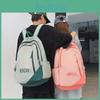 Color Fashionable Blocked Letter Printed Large Capacity Backpack Student