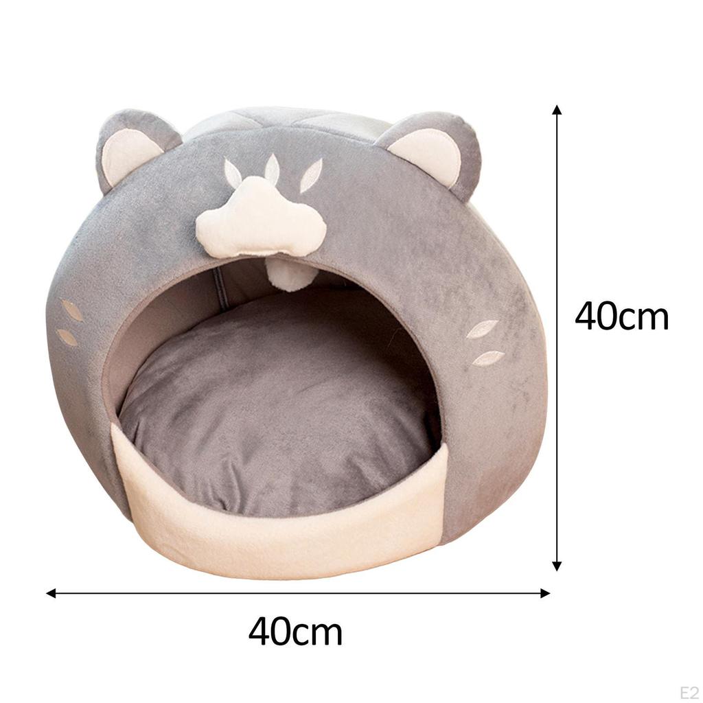 Cats Cave Bed Cat House Tent Semi Enclosed Sleeping for and Small Dogs To Sleep