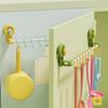 Candy Color Suction Cup Hook Sliding Track S Hook Movable Bathroom Door Hooks Towel Rack Removable Hanger Home Storage Supplies