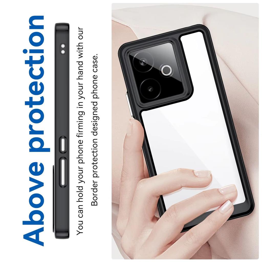 For Realme GT7 Clear Case Realme GT 7 7T Cover Coque Funda Hard Translucent Soft Edge Shockproof Phone Bumper Realme GT 7