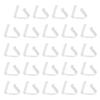 24Pcs Clear Tablecloth Clips Reusable Simple Installation Windproof Transparent Clamps Table Cover Holders