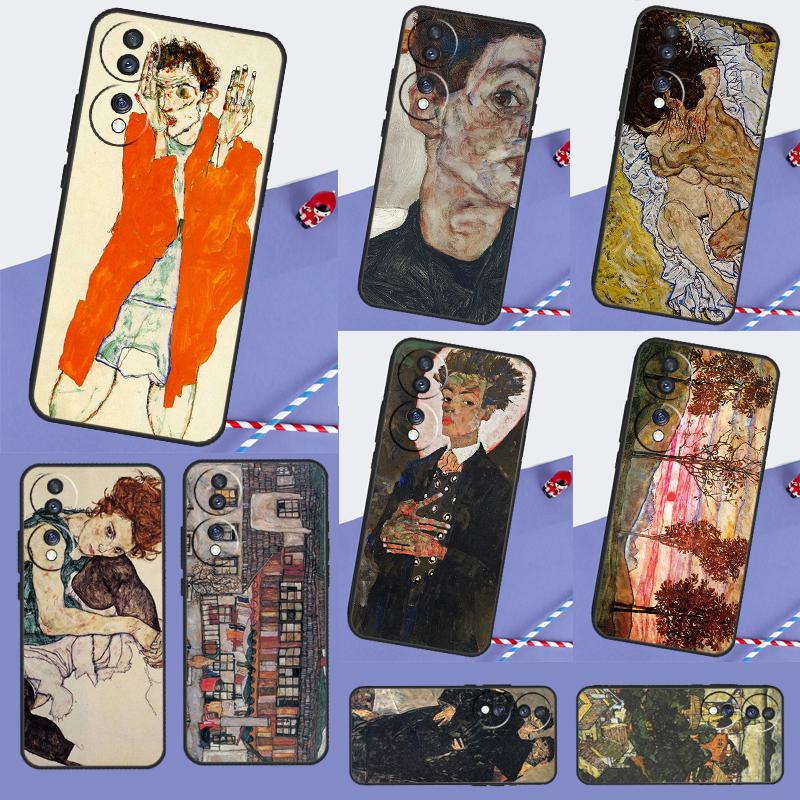 Egon Schiele Kunst Hülle Für Honor 200 Pro 50 70 90 X8a X9a X8 X9 X8b X9c X9b Honor Magic 7 Lite 5 6 Pro Hülle