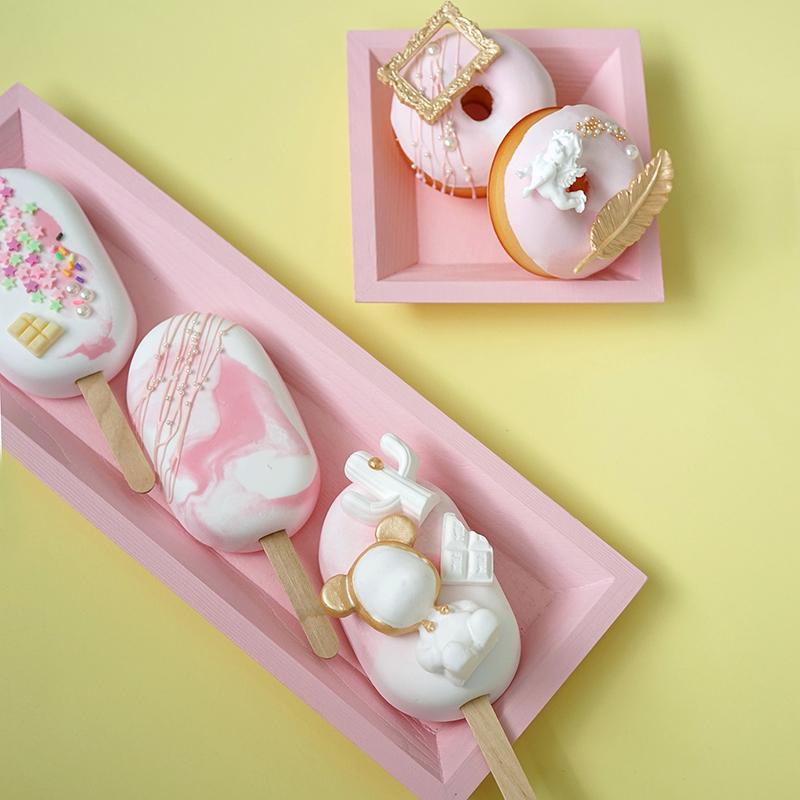 Simulation Donut Fake Cake Window Decoration Fake Snack Ice Cream Donut Food Photographi Prop Artificial Ice Cream