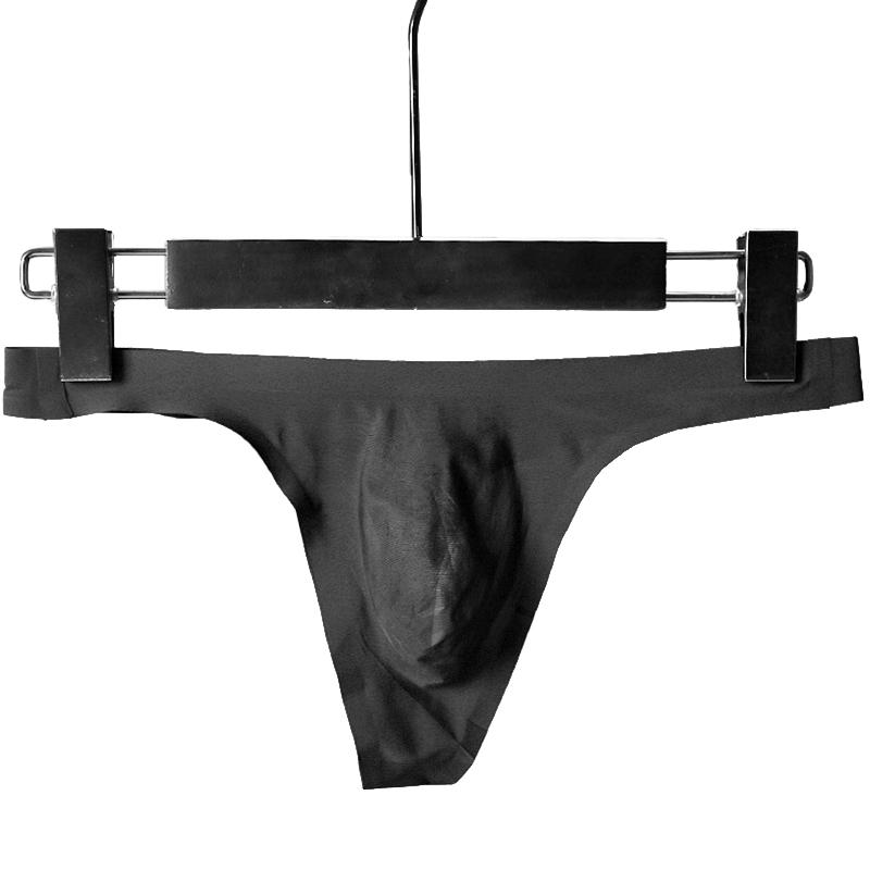 1Pc Thong Seamless Men Sexy G-strings Ultra-thin Briefs Underwear Ice Silk