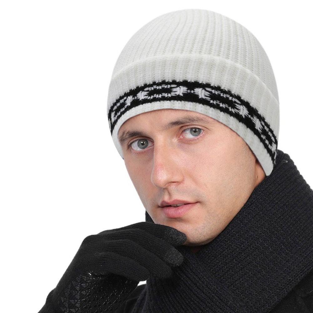Keep Warm Knitted Skullies Wool Winter Beanie Hat Fashion Balaclava Hat  Outdoor
