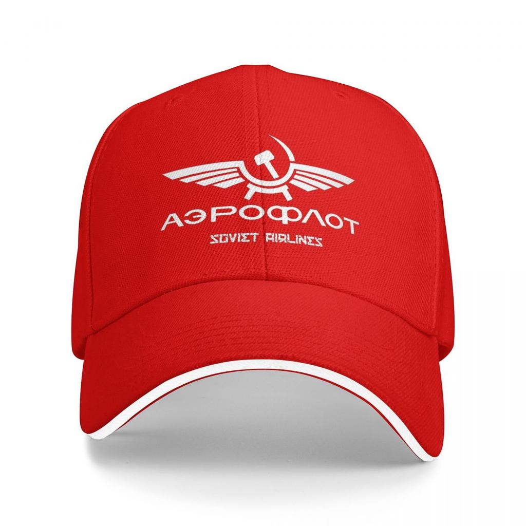 Unisex Baseball Hats Aeroflot Aviation Russe Pilote Aerospace Aviateur Streetwear Sports Baseball Caps Hiphop Cap Casquette Hats