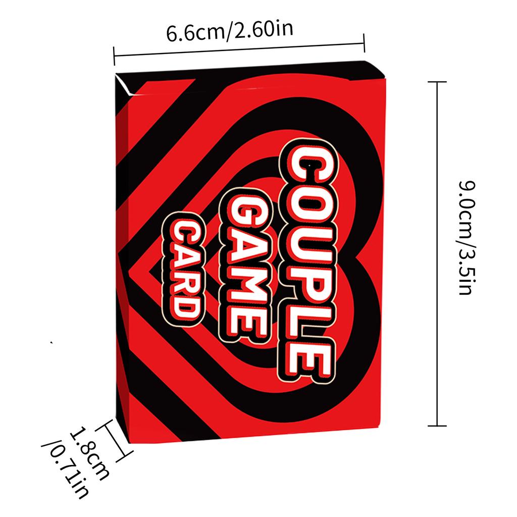 50 Heart Love Couple Interactive Cards Black And Red Advanced Color Contrasting Cards