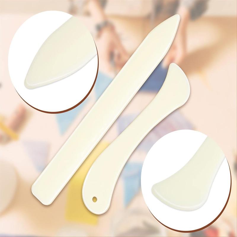 Ensemble de plioirs en papier 2/3 pièces Pliures Os Courbes et Droites Outil de Pliage de Papier pour Dossier Outil de Pliage de Papier DIY Outil de Reliure Fait Main Maroquinerie