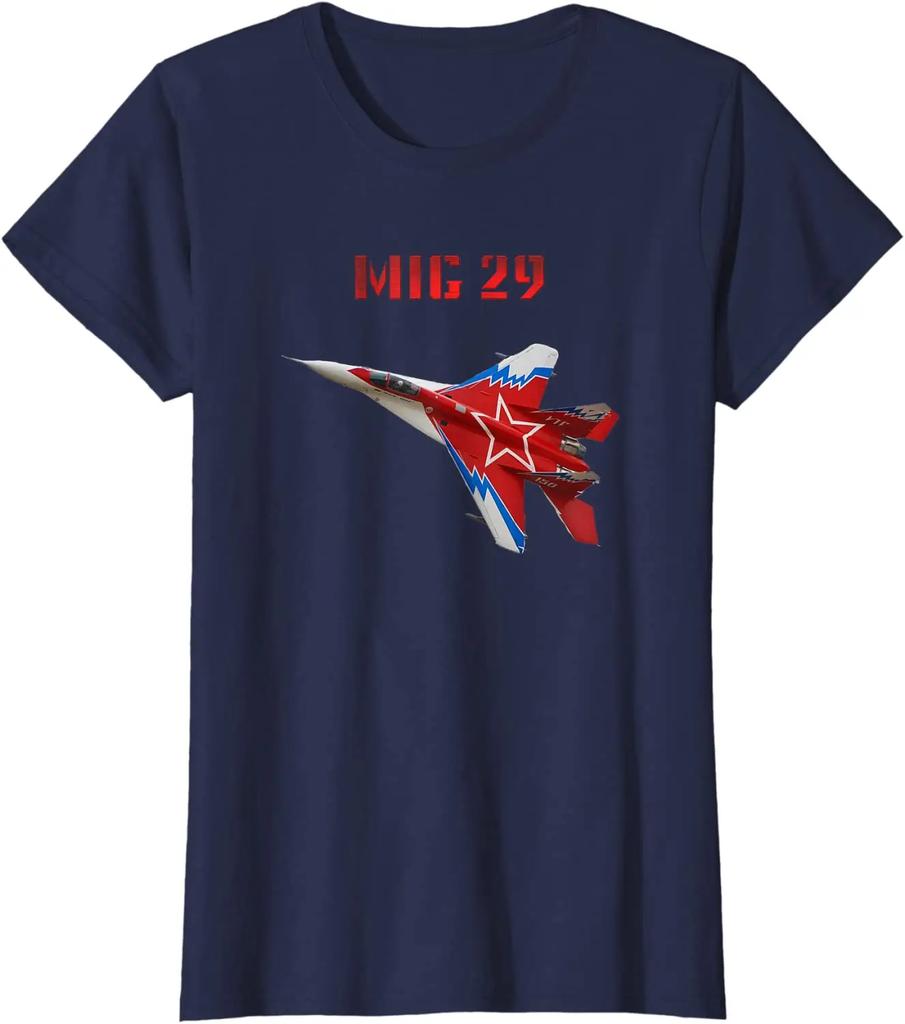 Russian Knight Aerobatics Team MIG 29 Fulcrum Jet Fighter TShirt Summer Cotton ONeck Short Sleeve Mens T Shirt New S3XL