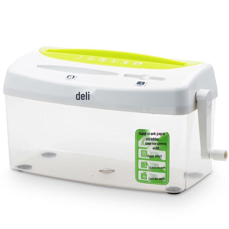 

Deli 9935 Manual Desktop Paper Shredder CN plug (adapter included)